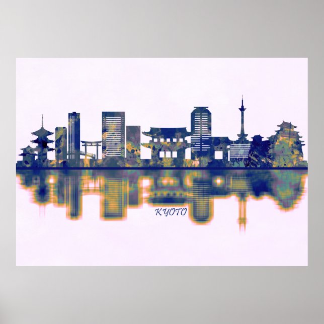 Kyoto Skyline Poster (Front)