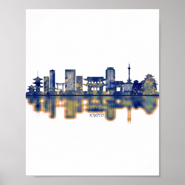 Kyoto Skyline Poster (Front)