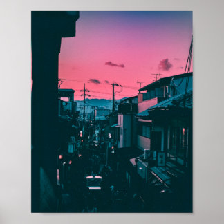 Kyoto Sunset Poster
