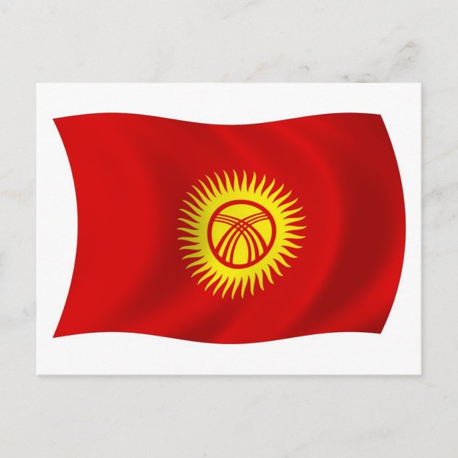 Kyrgyz Republic Flag Postcard (Front)