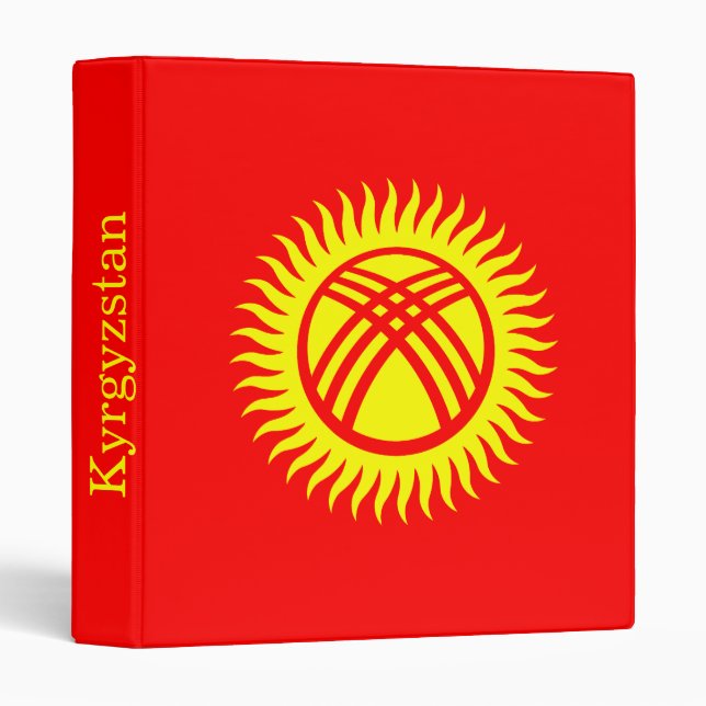 Kyrgyzstan Flag Binder (Front/Spine)