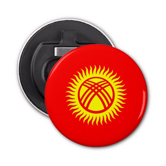 Kyrgyzstan Flag Bottle Opener (Front)