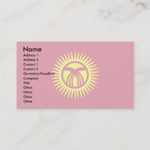 Kyrgyzstan Flag Business Card
