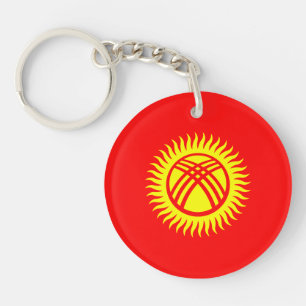 Kyrgyzstan Flag Keychain