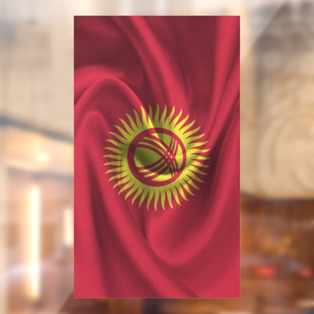Kyrgyzstan Flag Window Cling (Sheet 2)