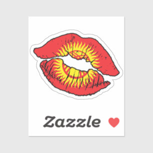 Kyrgyzstan Kirghiz Lipstick Love Flag
