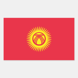 Kyrgyzstan/Kyrgyz/Kirghiz Republic Flag Sticker