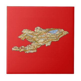 Kyrgyzstan Map Tile