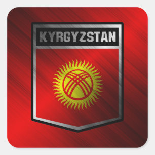 Kyrgyzstan Square Sticker