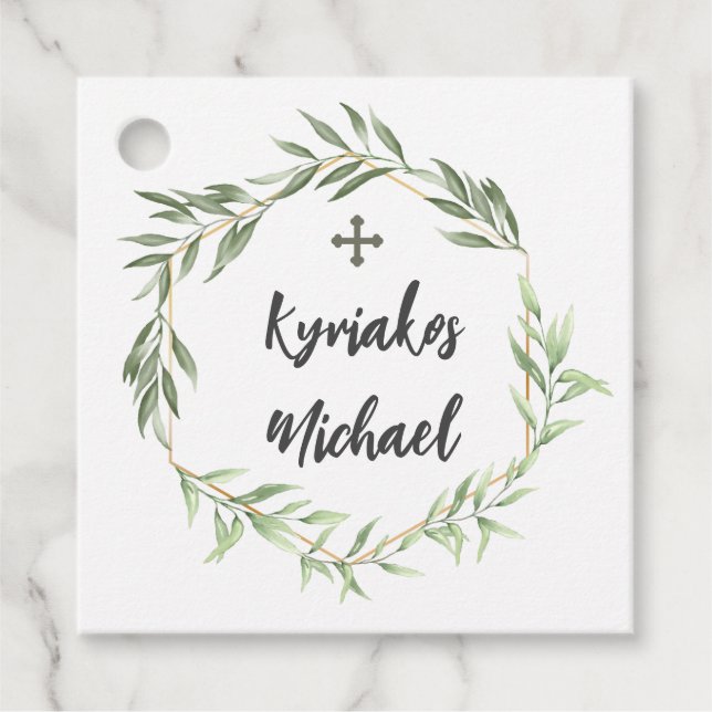 Kyriakos  favour tags (Front)