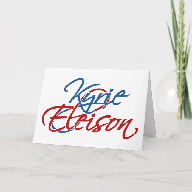 Kyrie Eleison Thank You Card (Front)