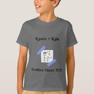 Kysen + Kyle Matching T-Shirt, Besties Since 2021 T-Shirt