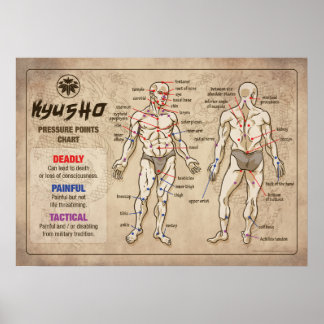 Kyusho - Human Body Pressure Points Chart