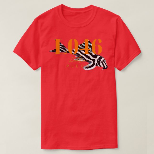 L046 Zebra Pleco 2 T-Shirt (Design Front)