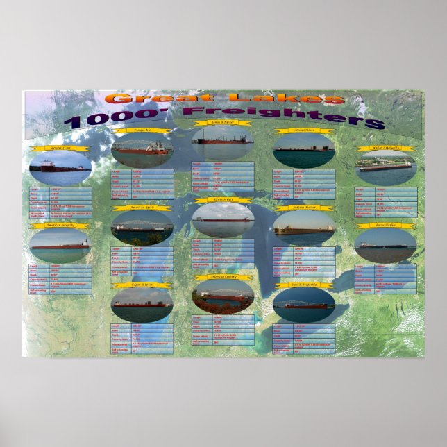 L1000 pied de page affiche de données des cargo de (Devant)