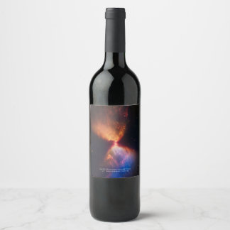 L1527 and Protostar - James Webb Space Telescope Wine Label