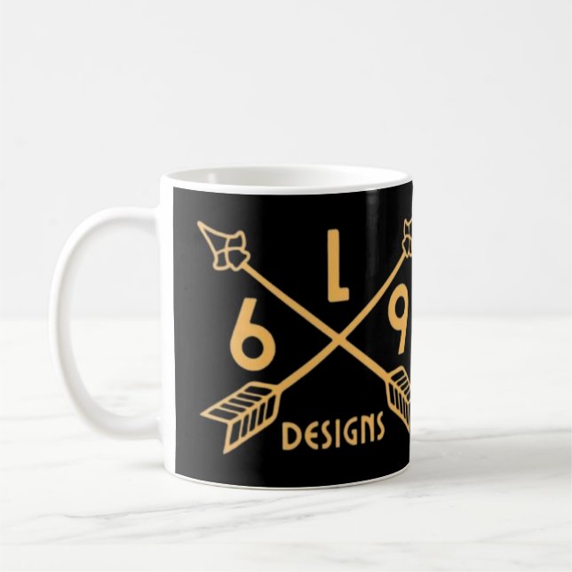  L69 DESIGNS ARROWS COFFEE MUG (Left)