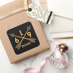 L69 DESIGNS ARROWS SQUARE STICKER