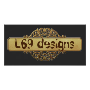  L69 DESIGNS GOLD BANNER POSTER