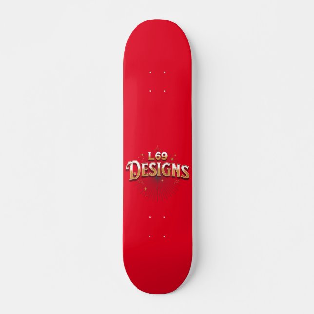 "L69 DESIGNS" logo Skateboard (Front)