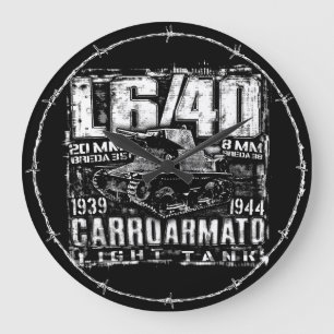 L6/40 Italian light tank Large Clock