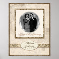 L744B 11x14 Anniversary Gift  Personalized w Photo
