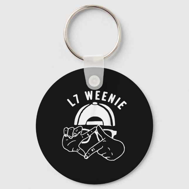 L7 Weenie Baseball Softball Season Apparel  Keychain (Front)