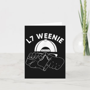 L7 Weenie Loser Hands Funny 90s Baseball Softball  Card