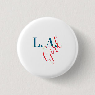 L. A. Girl Los Angeles Modern Minimalist Plain 1 Inch Round Button