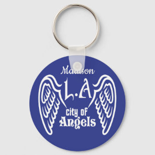 L.A. Wings custom name & colour key chains