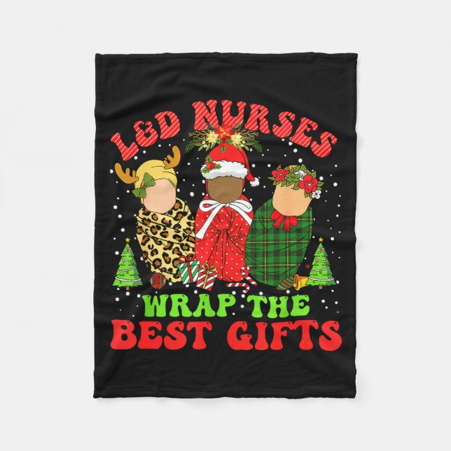 L&amp;d Labor And Delivery Nurses Wrap The Baby Gi Fleece Blanket (Front)
