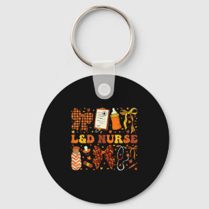 L&amp;d Nurse Fall Autumn Coquette Labor Delivery  Keychain