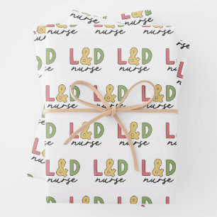 L and D Nurse   Labour and Delivery Nurse Wrapping Paper Sheet