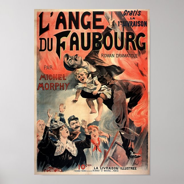 L' Ange Du Faubourg Vintage French Advertising Poster (Front)