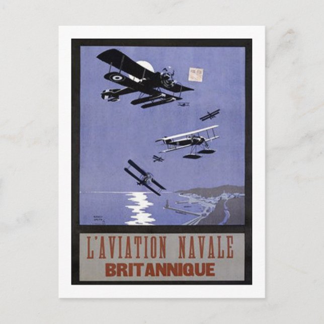 L' Aviation Navale Britannique Postcard (Front)