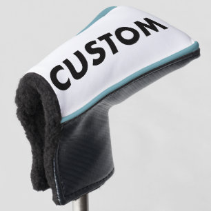 L. BLUE Piping Custom Golf Putter Headcover Blank