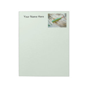 L Cooper Goo Goo Eyes Antique Fishing Lure Notepad