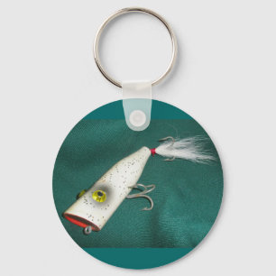 L Cooper Goo-Goo Eyes Popper #1 Vintage Lure Keychain