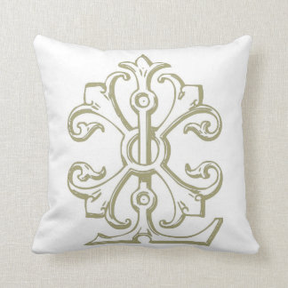 L coussin #2 de monogramme