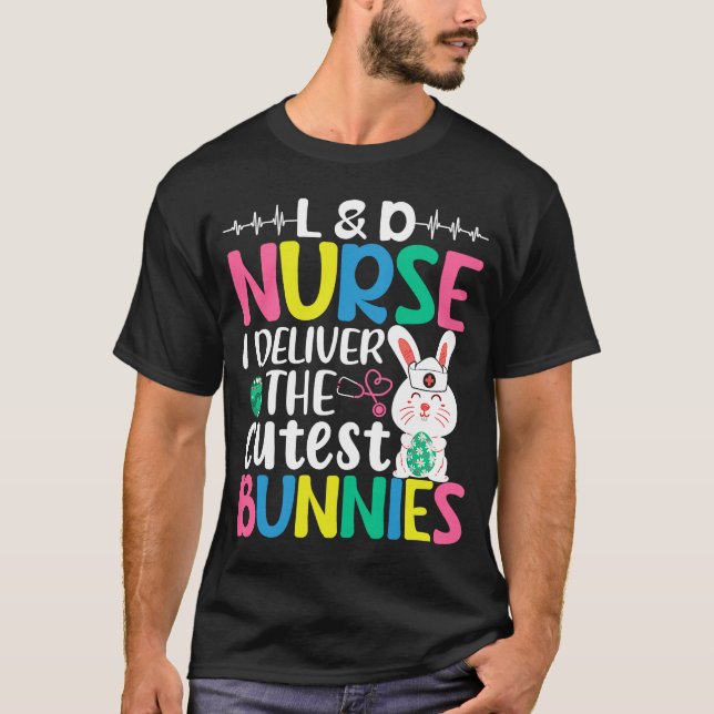 L D Nurse Bunny Easter Dress for Women T-Shirt (Front)