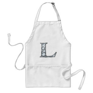 "L" Diamond Bling Apron