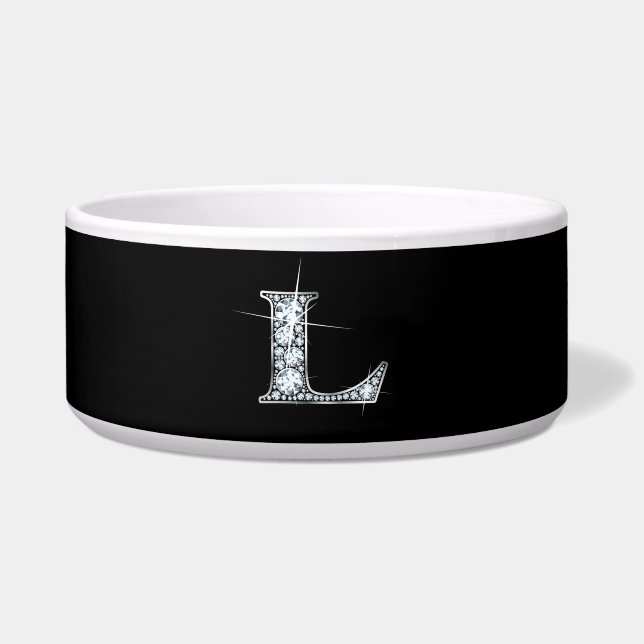 L "Diamond Bling" Pet Bowl (Front)