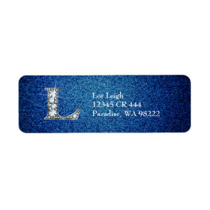 L Faux Diamond sur le Denim Adresse de retour