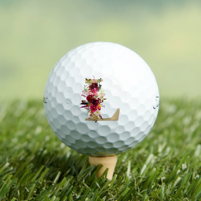 L Floral Golf Balls (Insitu Tee)