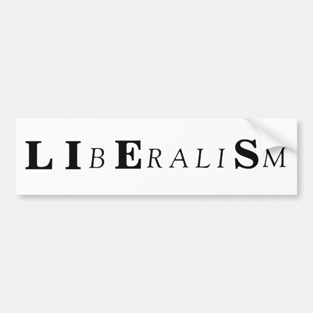 L I, B, E, R A L I, S, M BUMPER STICKER (Front)