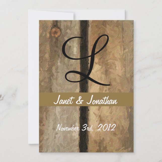"L" invitation de monogramme (Devant)