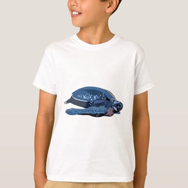 L is for Leatherback Turtle T-Shirt (Front)