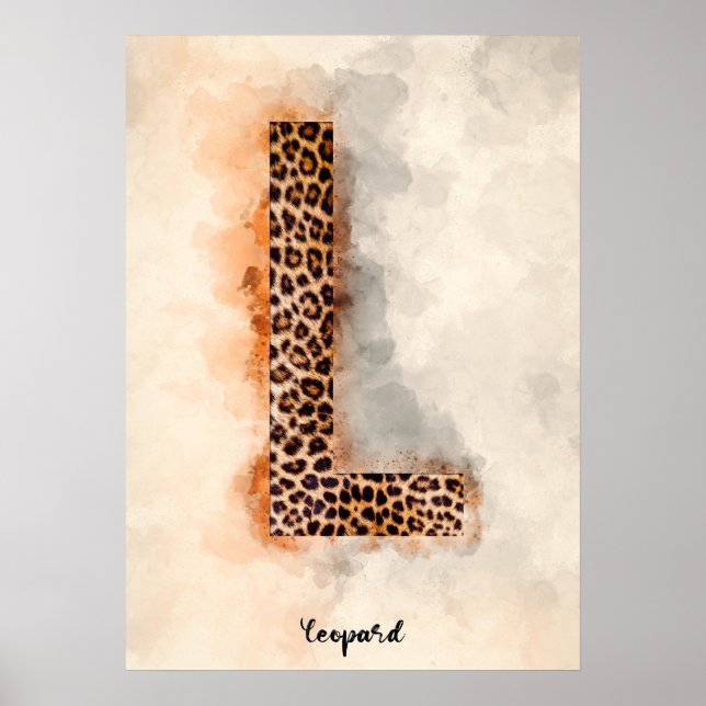 L is For Leopard Poster (Front)