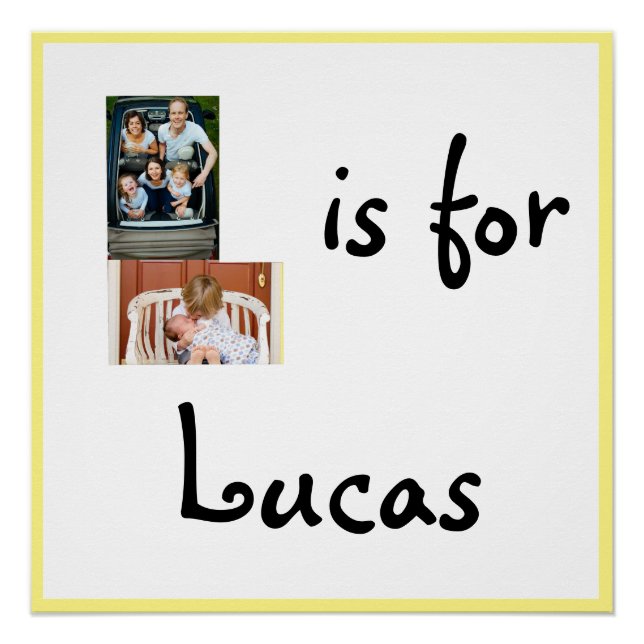 L is for Name Poster (Front)