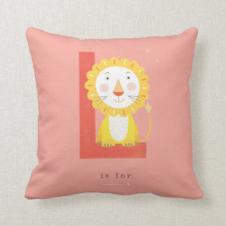 L is for... throw pillow